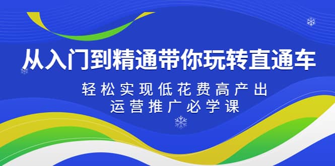 从入门到精通带你玩转直通车：轻松实现低花费高产出，35节运营推广必学课-先锋思维