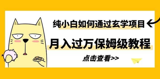 纯小白如何通过玄学项目月入过万保姆级教程-先锋思维