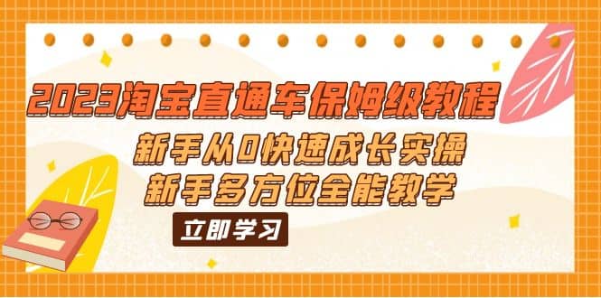 2023淘宝直通车保姆级教程：新手从0快速成长实操，新手多方位全能教学-先锋思维