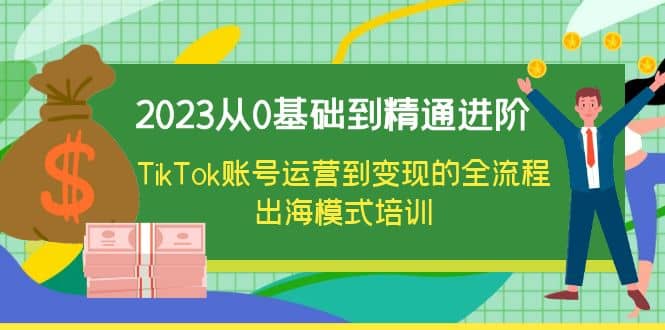 2023从0基础到精通进阶，TikTok账号运营到变现的全流程出海模式培训-先锋思维