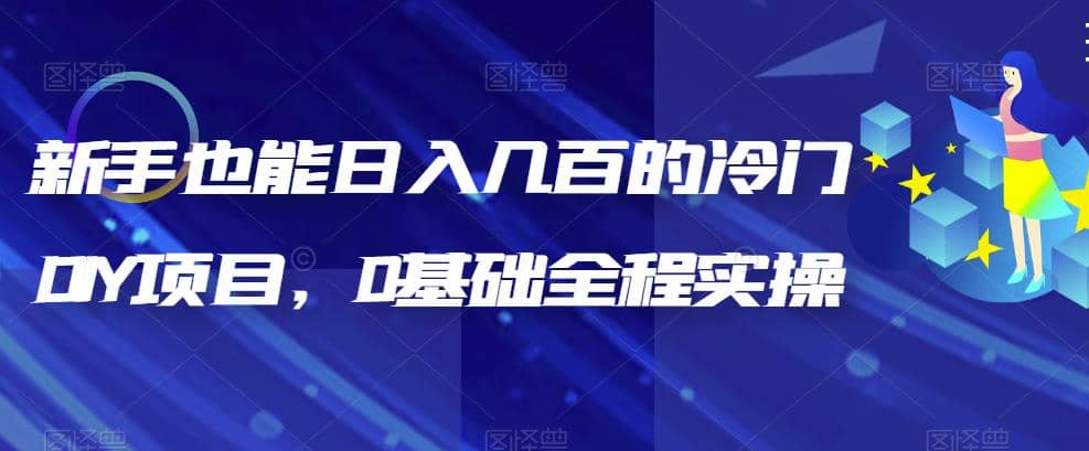 新手也能日入几百的冷门DIY项目，0基础全程实操【揭秘】-先锋思维