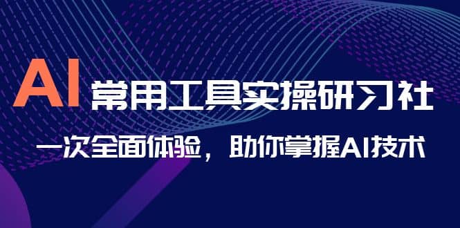 AI-常用工具实操研习社，一次全面体验，助你掌握AI技术-先锋思维