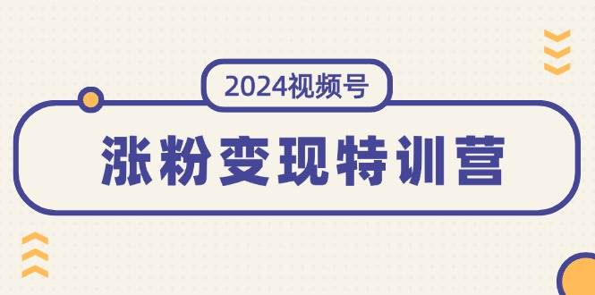 图片[1]-2024视频号-涨粉变现特训营：一站式打造稳定视频号涨粉变现模式（10节）-先锋思维