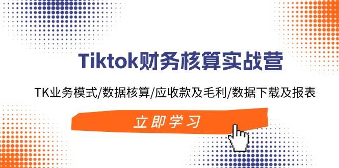 Tiktok财务核算实战营：TK业务模式/数据核算/应收款及毛利/数据下载及报表-先锋思维