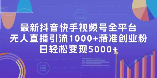 最新抖音快手视频号全平台无人直播引流1000+精准创业粉，日轻松变现5000+-先锋思维