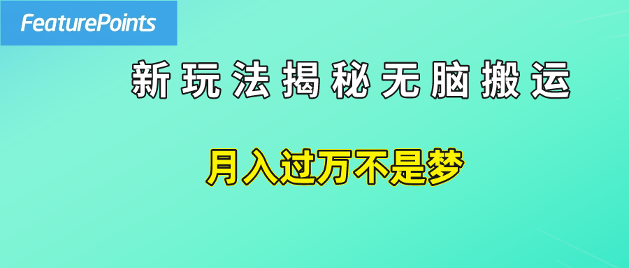 简单操作，每天50美元收入，搬运就是赚钱的秘诀！-先锋思维