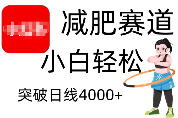 小红书减肥赛道，小白轻松日利润4000+-先锋思维